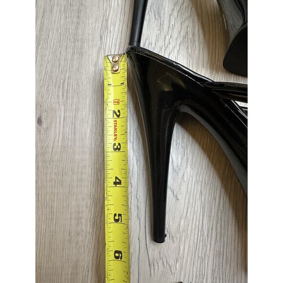 Cape Robbin Lili Ankle Strap Round Toe Platform Heels (Lili) 7, black - Picture 4 of 14